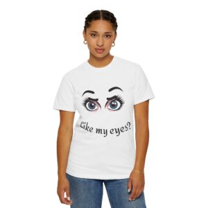 Playful Eye Graphic Tee, Unisex Fun T-Shirt for Casual Outings, Gifts for Friends, Unique Statement Top