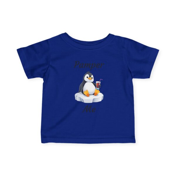 Cute Penguin Infant Tee - Pamper Me, Baby Shirt, Toddler Clothing, Gift for New Parents, Cute Baby Outfit, Baby Shower Gift - Image 4