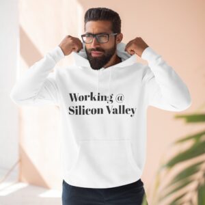 Working @ Silicon Valley Fleece Hoodie, Tech Enthusiast Gift, Graphic Hoodie, Casual Wear, Silicon Valley Fashion, Trendy Gift