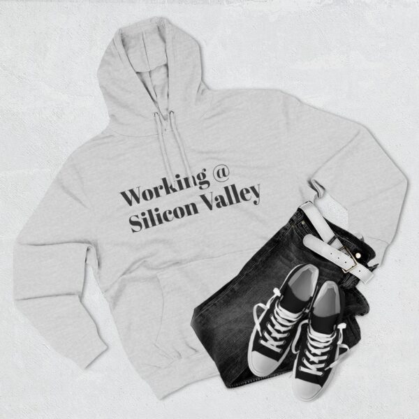 Working @ Silicon Valley Fleece Hoodie, Tech Enthusiast Gift, Graphic Hoodie, Casual Wear, Silicon Valley Fashion, Trendy Gift - Image 8