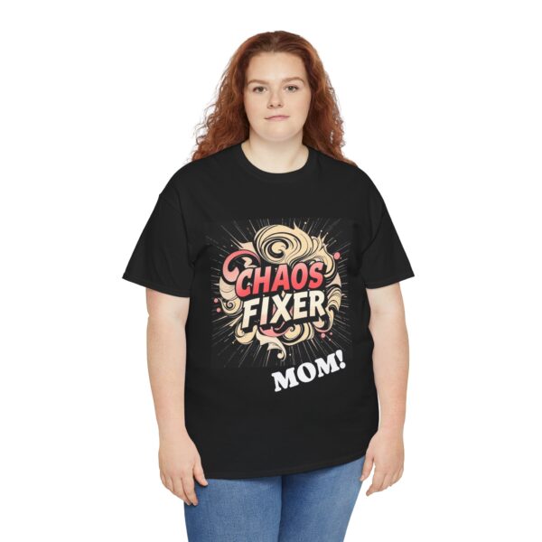 Chaos Fixer Mom Tee, Funny Gift for Moms, Family Reunion Shirt, Casual Wear, Mother's Day T-Shirt - Image 5