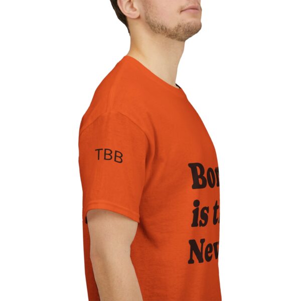 Unisex Heavy Cotton Tee - 'Boring is the New Black' Casual Tee, Trendy Graphic T-Shirt, Everyday Wear, Gift for Friends, Mom and Dad Gift - Image 12