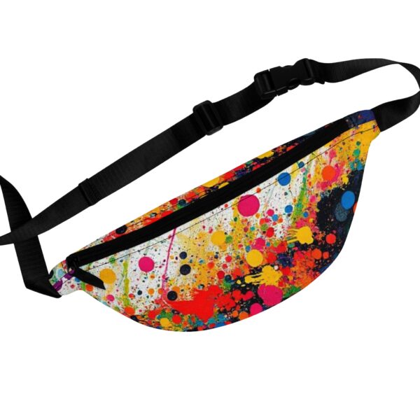 Colorful Splatter Fanny Pack | Fun & Functional Accessory, Festival Gear, Travel Essentials, Gift for Him/Her, Summer Vibes - Image 2