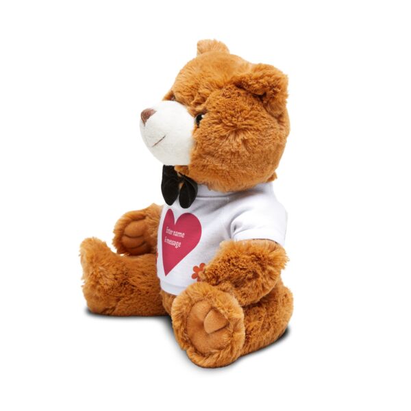 Personalized Teddy Bear with Custom T-Shirt, Keepsake Gift for Kids, Birthday Gifts, Valentine's Day, Cuddle Buddy, Plush Toy - Image 3
