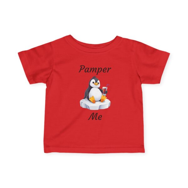 Cute Penguin Infant Tee - Pamper Me, Baby Shirt, Toddler Clothing, Gift for New Parents, Cute Baby Outfit, Baby Shower Gift - Image 6