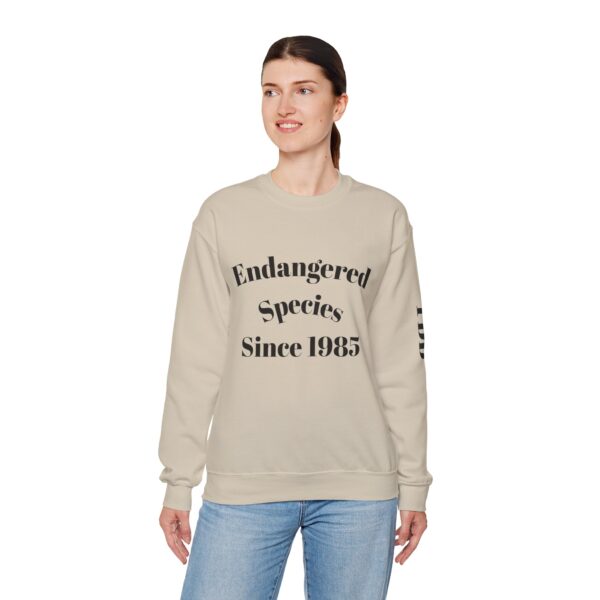 Endangered Species Crewneck Sweatshirt | Eco-Friendly Casual Wear, Gift for Nature Lovers, Conservation Awareness Apparel, Vintage Style - Image 11