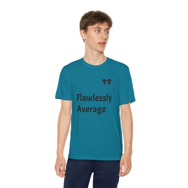 Flawlessly Average Youth Tee, Kids Sport Shirt, Fun Graphic T-Shirt, Casual Everyday Wear, Birthday Gift, Unique Competition Outfit - Image 15