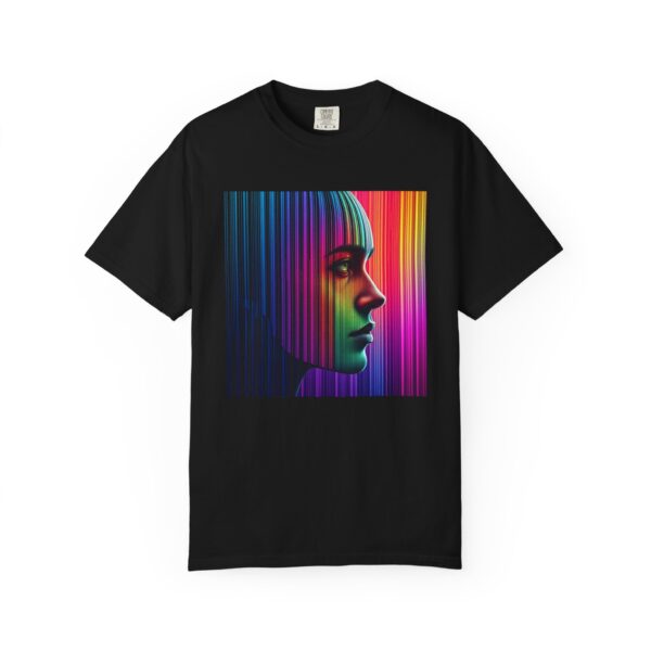 Vibrant Profile T-Shirt, Unisex Tee, Artistic Apparel, Colorful Gift, Casual Wear, Festival Shirt - Image 5