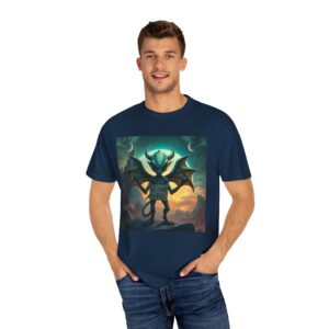 T-shirt with Funny Alien Design, Fantasy Shirt, Graphical Tee, Unique Gift, Casual Wear