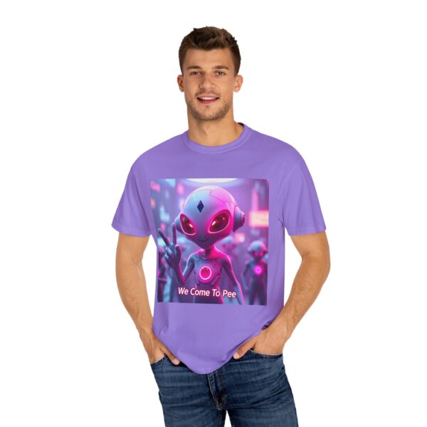 Whimsical Alien T-shirt | Humorous Graphic Tee, Unisex Top, Fun Casual Wear, Gift for Sci-Fi Lovers, Unique Statement Shirt - Image 3