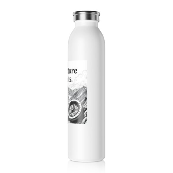 Adventure Awaits Slim Water Bottle, Motivational Sports Bottle, Outdoor Hydration, Gift for Hikers, Travel Mug, Active Lifestyle, [...] - Image 4