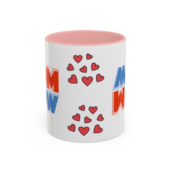 Mom Wow Coffee Mug | Cute Gift for Mom | Heart Design | Funny Coffee Cup | Perfect for Mother’s Day, Birthdays, Any Occasion - Image 9