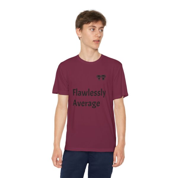 Flawlessly Average Youth Tee, Kids Sport Shirt, Fun Graphic T-Shirt, Casual Everyday Wear, Birthday Gift, Unique Competition Outfit - Image 23