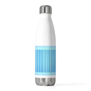 Cool Blue Insulated Water Bottle, Eco-Friendly Travel Mug, Reusable Drink Container, Sports Bottle, Summer Hydration Gift