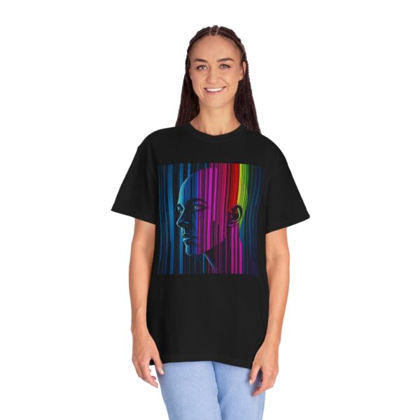 Vibrant Art-Print T-Shirt, Colorful Graphic Tee, Unisex Streetwear, Retro Apparel, Gift for Art Lovers, Casual Summer Style - Image 4
