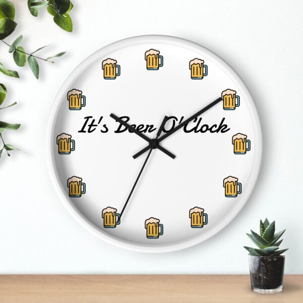 Funny Beer Wall Clock, Perfect for Home Bar Decor, Gift for Beer Lovers, Unique Party Decoration, 'It's Been O'Clock' - Image 6