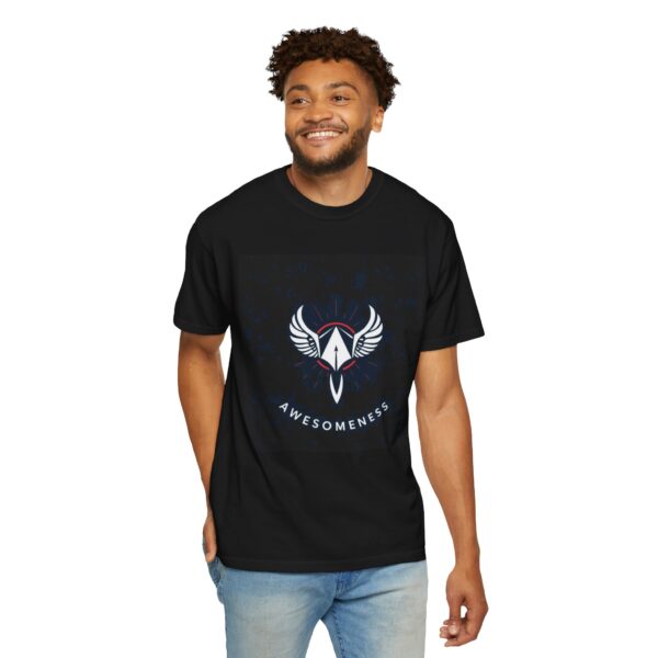 Unisex Garment-Dyed T-Shirt with Awesomeness Design - Casual Wear, Gift for Her/Him, Everyday Comfort, Birthday Shirt, Inspirational Tee - Image 5