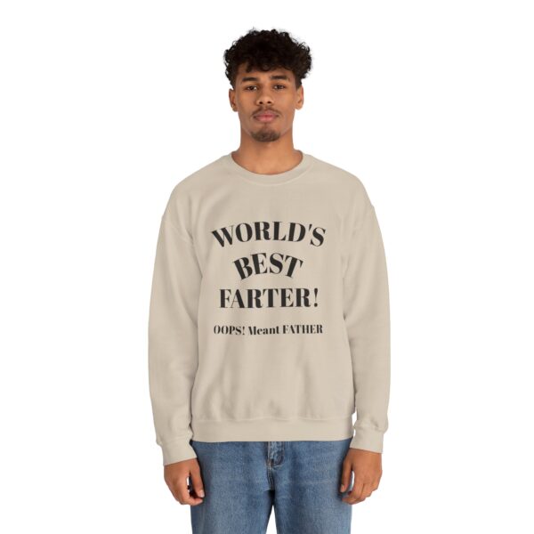 Funny Dad Sweatshirt | World's Best Father Joke | Unisex Crewneck, Gift for Dads, Father's Day, Dad Humor, Comfy Casual Wear - Image 8