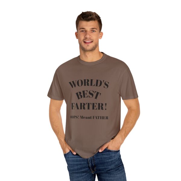 Funny Father's Day T-Shirt, World's Best Farter Tee, Gift for Dads, Humorous Dad Shirt, Unisex Casual Wear - Image 6
