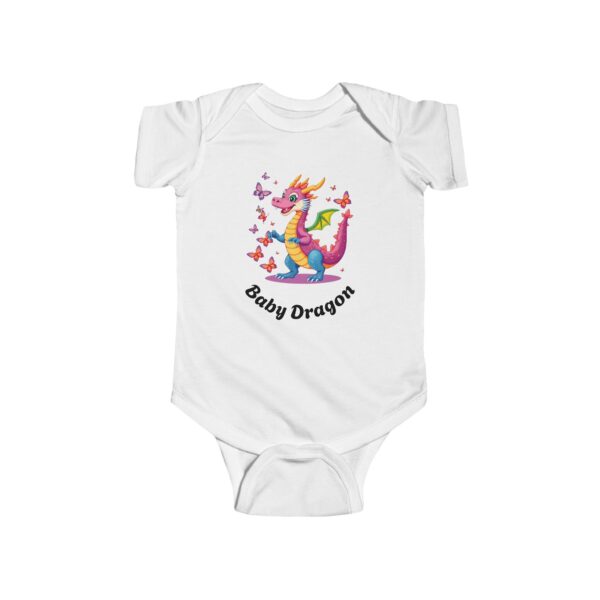 Colorful Baby Dragon Bodysuit, Cute Infant Onesie, Baby Shower Gift, Toddler Playwear, Fun Nursery Outfit - Image 3