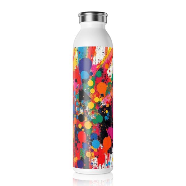 Colorful Slim Water Bottle | Vibrant Hydration for Active Lifestyles, Gift for Athletes, Eco-Friendly Flask, Travel Water Bottle - Image 4
