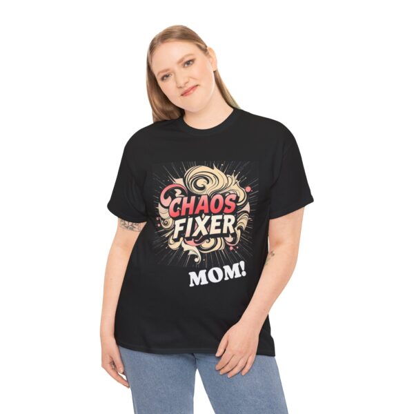Chaos Fixer Mom Tee, Funny Gift for Moms, Family Reunion Shirt, Casual Wear, Mother's Day T-Shirt - Image 6