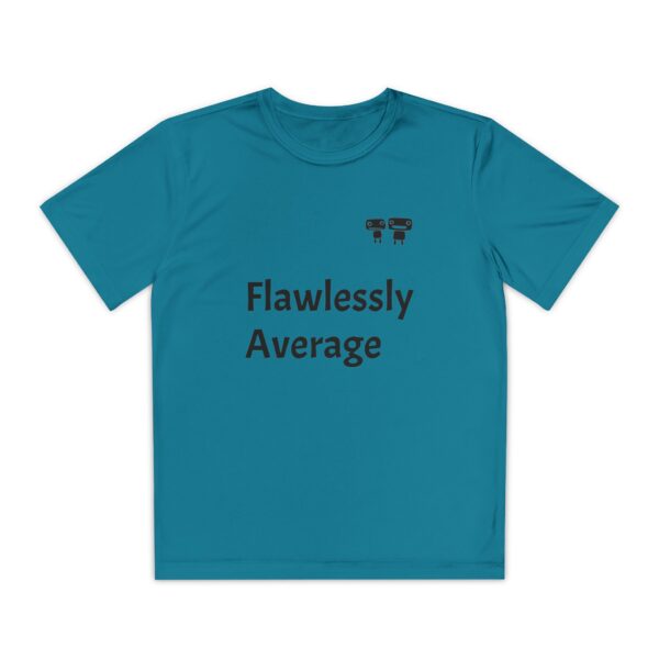 Flawlessly Average Youth Tee, Kids Sport Shirt, Fun Graphic T-Shirt, Casual Everyday Wear, Birthday Gift, Unique Competition Outfit - Image 13