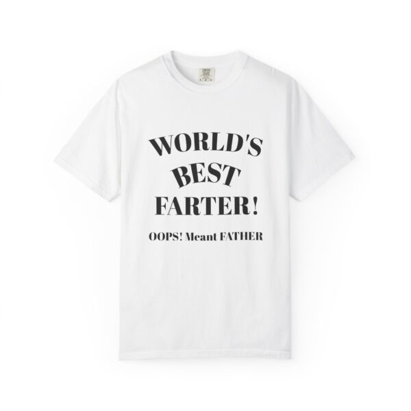 Funny Father's Day T-Shirt, World's Best Farter Tee, Gift for Dads, Humorous Dad Shirt, Unisex Casual Wear - Image 3