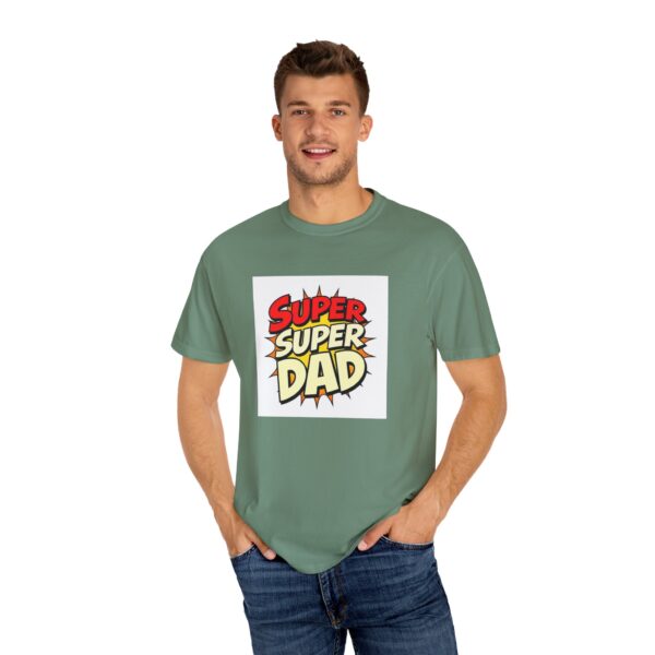 Super Dad Garment-Dyed T-shirt, Father's Day Gift, Casual Wear, Birthday Shirt, Unique Dad Tee, Family Celebration Top - Image 8