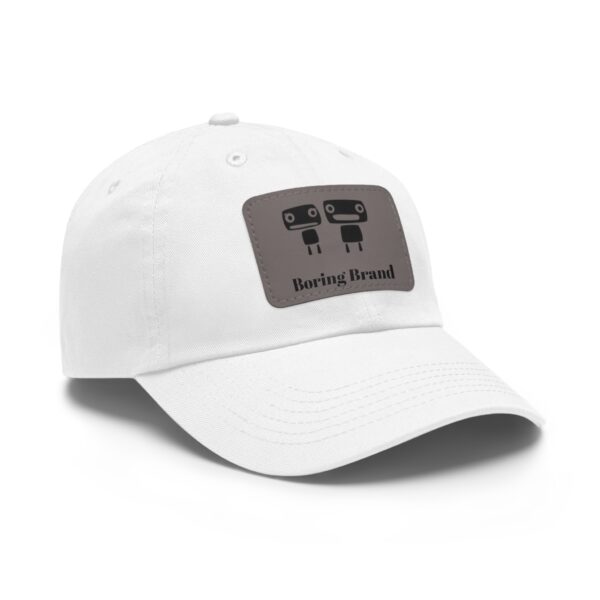 Stylish Dad Hat with Leather Patch, Casual Cap for Dads, Trendy Gift for Men, Summer Fashion Accessory, Outdoor Sports Hat - Image 2