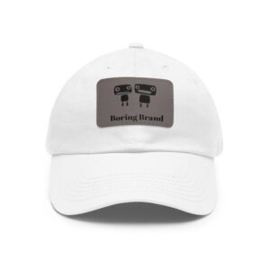 Stylish Dad Hat with Leather Patch, Casual Cap for Dads, Trendy Gift for Men, Summer Fashion Accessory, Outdoor Sports Hat