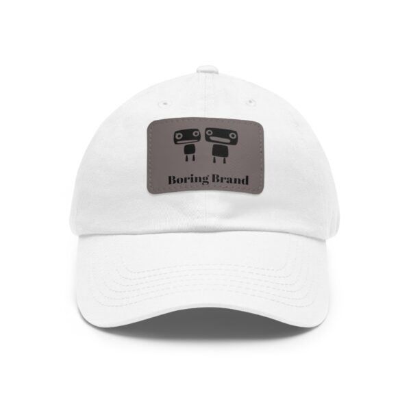 Stylish Dad Hat with Leather Patch, Casual Cap for Dads, Trendy Gift for Men, Summer Fashion Accessory, Outdoor Sports Hat